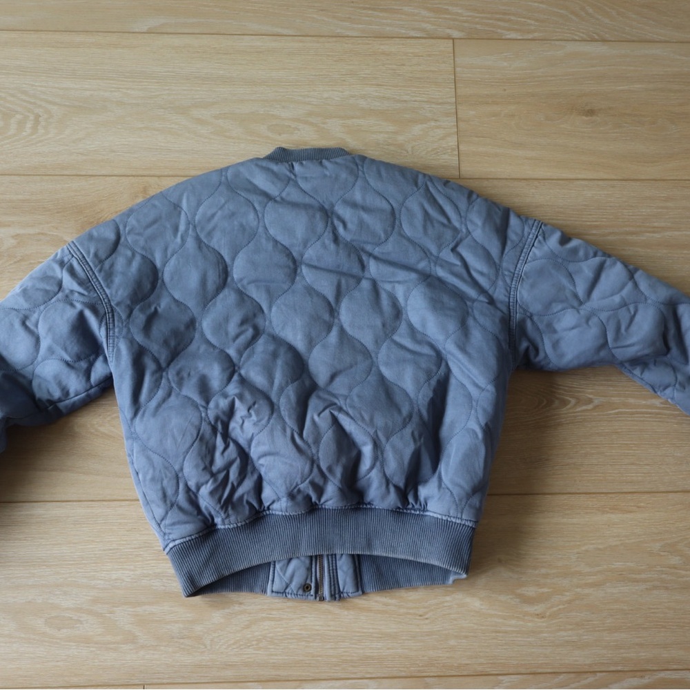 Universal Thread Light Gray Quilted Jacket - image 3